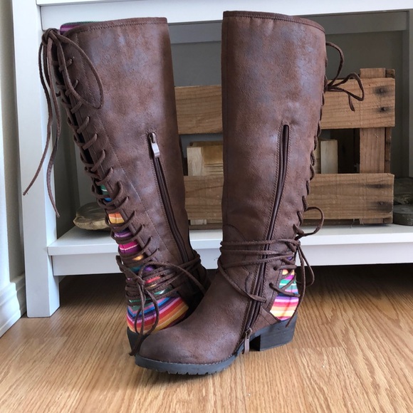 marcel corseted knee high boot